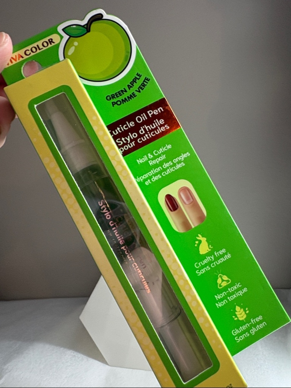 3/$25 Viva Color, Green Apple Cuticle Oil Pen Nourishing Nail Treatment brand ne